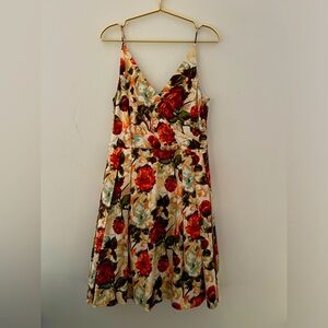 Isaac Mizrahi flowered dress